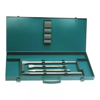 Makita Conjunto de cinzéis chato e pontiagudo, 4 peças, 24 mm SDS-Max, comprimento 280 mm, 400 mm para Makita DHR243, DHR243