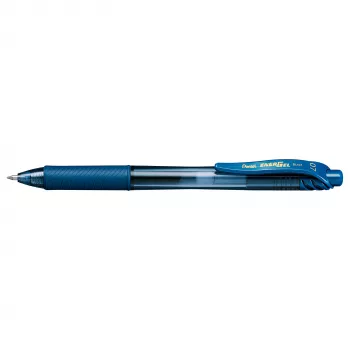 Pentel EnerGel X Caneta de gel líquida retrátil - azul-escuro - 0,7 mm - ponta média - ambidestra