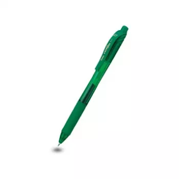 Pentel EnerGel X Caneta de gel retrátil - tinta verde - 0,7 mm ponta média - corpo em plástico - ambidestra