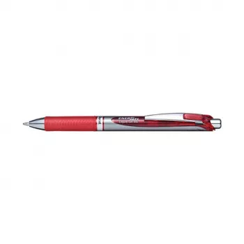 Pentel EnerGel BL80-BX Caneta de gel retrátil 0,5mm ponta de agulha tinta vermelha