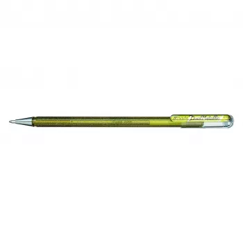 Pentel Hybrid Dual Metallic Caneta de gel - dourada - 1,0 mm - com tampa