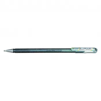 Pentel Hybrid Dual Metallic Caneta de gel - prateado metálico - 1,0 mm - com tampa