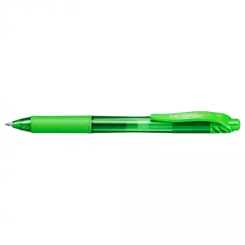 Caneta de gel retrátil Pentel EnerGel X - lima - 0,7 mm - ponta média - ambidestra
