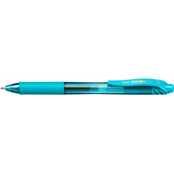 Caneta de gel retrátil Pentel EnerGel X - turquesa - 0,7 mm - ponta média - ambidestra