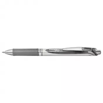 Caneta de gel retrátil Pentel EnerGel BL77-NX - tinta cinzenta - 0,7 mm - recarregável