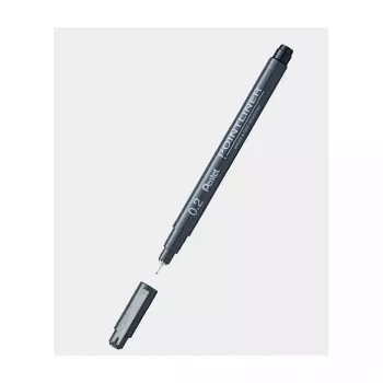 Caneta de fina pigmento Pentel 0,3 mm preta