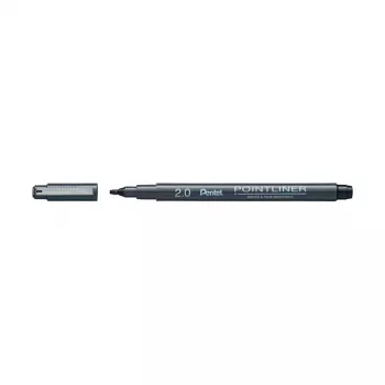 Marcador de caligrafia Pentel Arts Pigment 2 mm preto