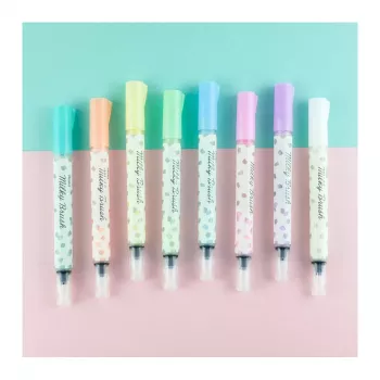 Caneta pincel Pentel Milky rosa
