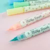 Pentel Milky Brush caneta, branco