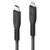 ENERGEA Flow Cabo USB-C para Lightning 1,5m Preto 60W 3A Carregamento Rápido PD Certificado MFi