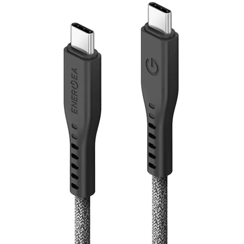 ENERGEA Flow Cabo USB-C para USB-C 1,5m Preto 240W 5A Carregamento Rápido PD
