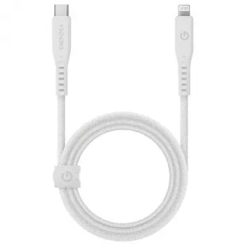 ENERGEA Flow Cabo USB-C para Lightning 1,5m Branco 60W 3A Carregamento Rápido PD MFi