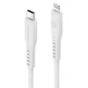 ENERGEA Flow Cabo USB-C para Lightning 1,5m Branco 60W 3A Carregamento Rápido PD MFi