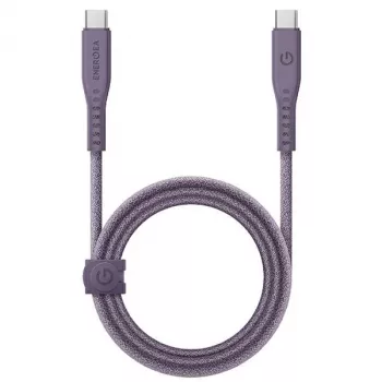 ENERGEA Flow Cabo USB-C para USB-C 1,5m Roxo 240W 5A Carregamento Rápido PD