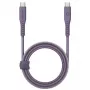 ENERGEA Flow Cabo USB-C para USB-C 1,5m Roxo 240W 5A Carregamento Rápido PD