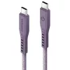 ENERGEA Flow Cabo USB-C para USB-C 1,5m Roxo 240W 5A Carregamento Rápido PD