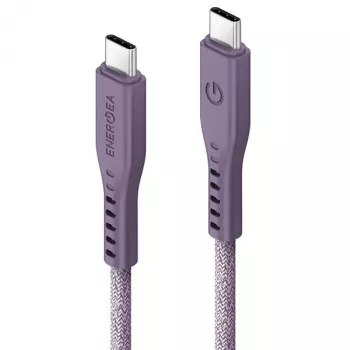 ENERGEA Flow Cabo USB-C para USB-C 1,5m Roxo 240W 5A Carregamento Rápido PD