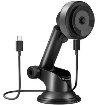 ENERGEA Suporte de Carro Indutivo Universal AirLock para Painel/Entrada de Ar Preto