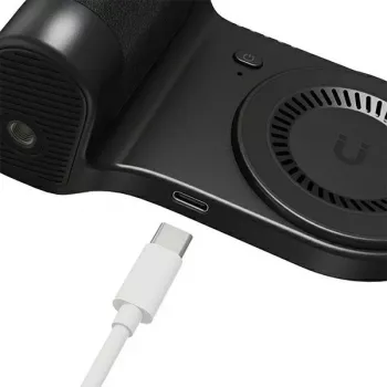 ENERGEA MagCam Grip PG-MCG5K-BLK Punho Magnético para Telefone com Powerbank 5000mAh, Preto