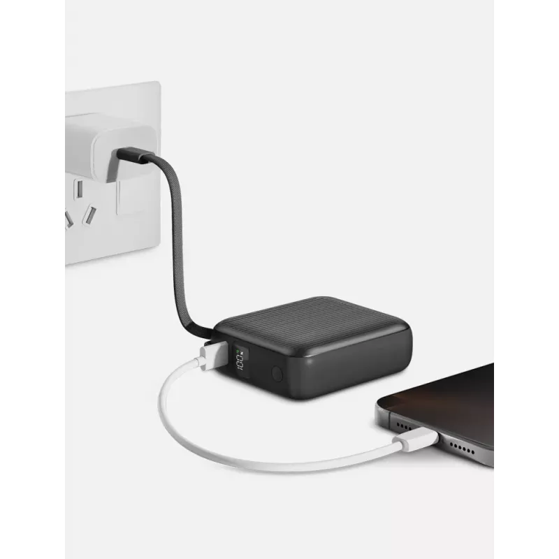 Energea Integra Mini 10000mAh Power Bank USB-C PD 35W Cinzento