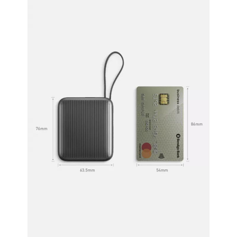 Energea Integra Mini 10000mAh Power Bank USB-C PD 35W Cinzento