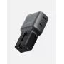 Adaptador de viagem TravelGoAdapter 45 2xUSB-C 45W Graphite Black com ficha EU da ENERGEA