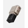 Carregador de parede ENERGEA TravelGoAdapter 45 2xUSB-C 45W dourado e preto