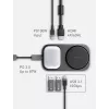 Estação de acoplamento ENERGEA WiDock Plus 7-em-1 USB-C 3.1 com carregamento sem fios Qi2, Grafite