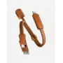 Cabo ENERGEA Sheath Key 2-em-1 USB-C para USB-C/USB-A 15cm Laranja