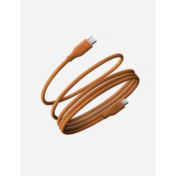 Cabo magnético ENERGEA Helix 60 USB-C para USB-C 480Mbps 60W 1,5m Laranja