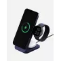Estação de carregamento sem fios dobrável ENERGEA MagTrio 2 3-em-1 25W Qi2 Azul