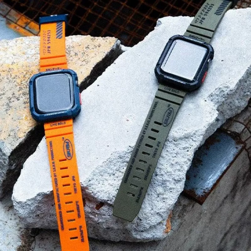 Pulseira SKINARMA Shokku para Apple Watch 49/46/45/44mm - Smoke