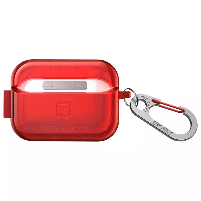 Capa protetora SKINARMA Saido para AirPods Pro 2.ª geração - vermelho