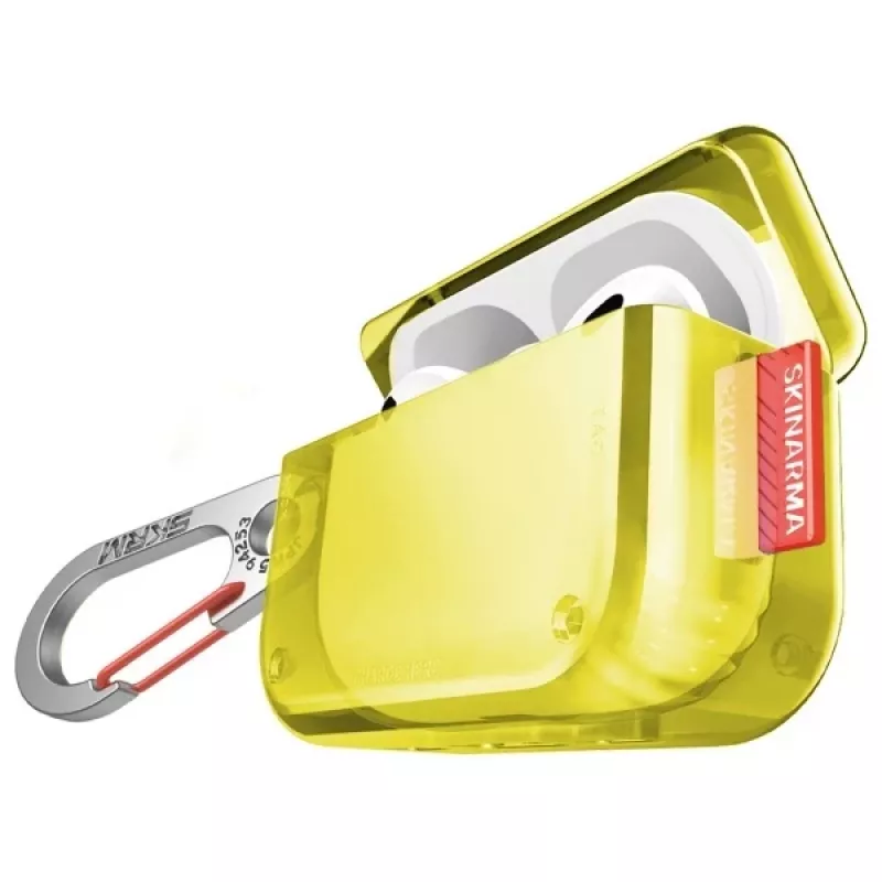 Capa protetora SKINARMA Saido para Apple AirPods Pro 2 - amarelo