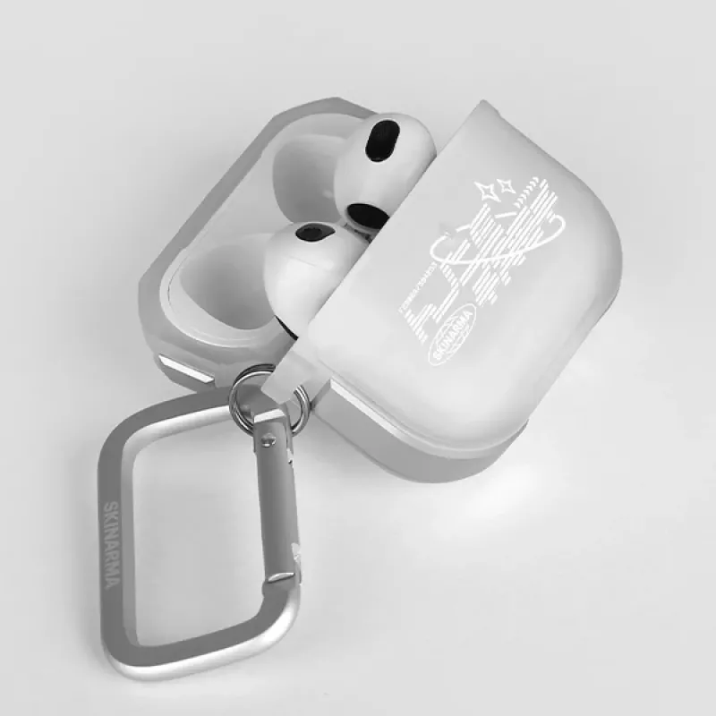 Capa Skinarma Kinzoku para AirPods Pro 2.ª geração - Frost (translúcido)
