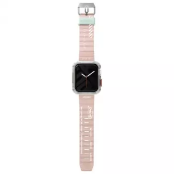 Braçadeira Skinarma Shokku para Apple Watch 45/44/42mm rosa-claro