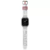 Capa e braçadeira 2-em-1 SKINARMA Saido para Apple Watch 45/44mm, transparente