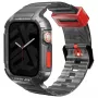 Braçadeira e capa 2-em-1 Skinarma Saido para Apple Watch 45/44mm - Smoke