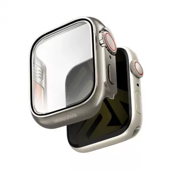 Capa Skinarma Gado Pro para Apple Watch 44 mm, titânio