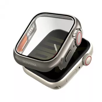Capa Skinarma Gado Pro para Apple Watch 44 mm, titânio