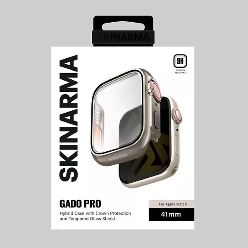 Capa Skinarma Gado Pro para Apple Watch 41mm - titânio