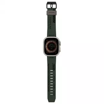 Braçadeira Skinarma Shokku para Apple Watch 49/45/44mm verde-azeitona-escuro
