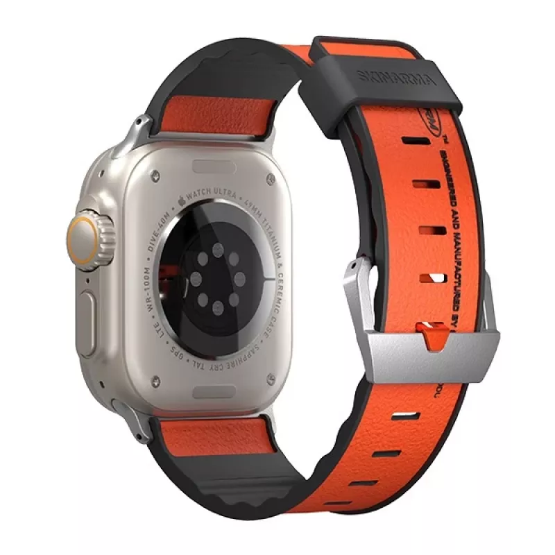 Braçadeira Skinarma Spunk para Apple Watch 49mm laranja