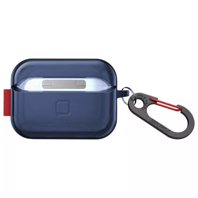 Capa protetora SKINARMA Saido para AirPods Pro 2.ª geração - azul-escuro