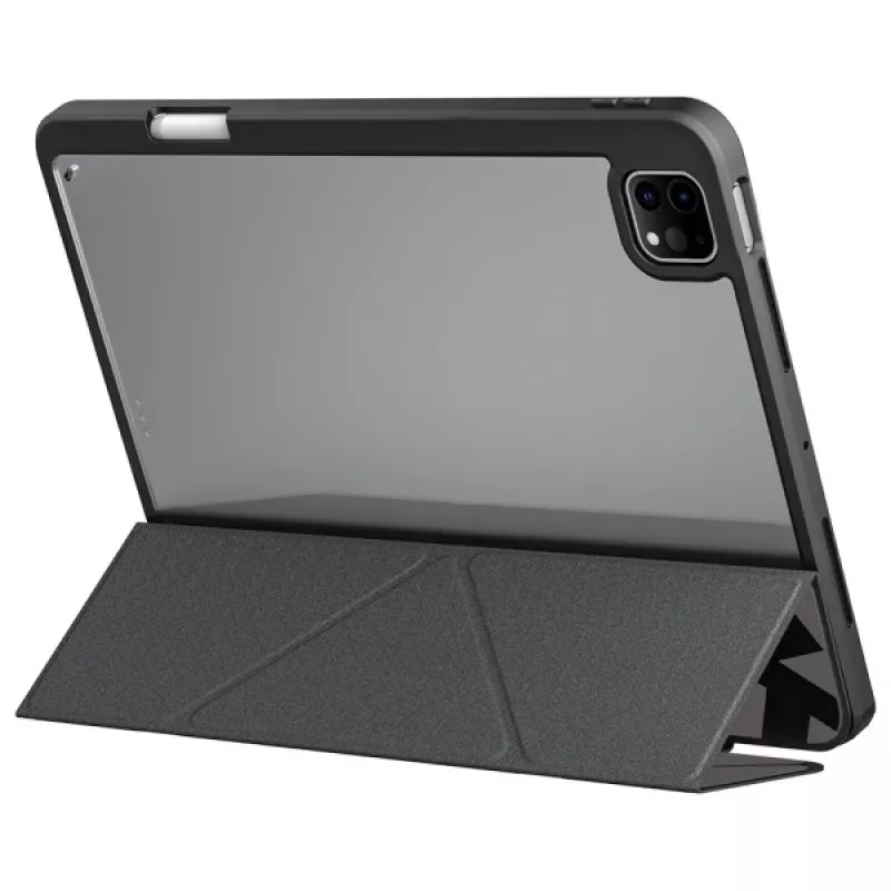 Capa tipo folio Skinarma Kira Kobai para iPad Pro 11 polegadas M4 2024 / M5 2025, Gunmetal