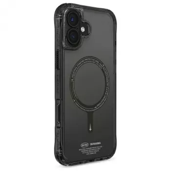 Capa SKINARMA Saido para Apple iPhone 16 6,1 polegadas com carregamento magnético preto