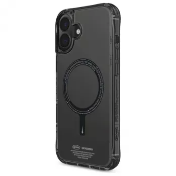Capa SKINARMA Saido para Apple iPhone 16 6,1 polegadas com carregamento magnético preto