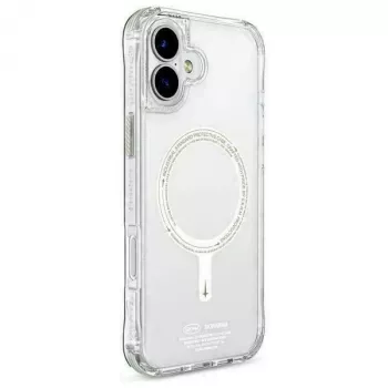 Capa SKINARMA Saido para iPhone 16 6,1 polegadas com carregamento magnético verde (Niteglow)