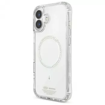 Capa SKINARMA Saido para iPhone 16 6,1 polegadas com carregamento magnético verde (Niteglow)