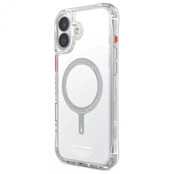 Capa SKINARMA Saido para iPhone 16 Plus 6,7 polegadas com carregamento magnético Clear